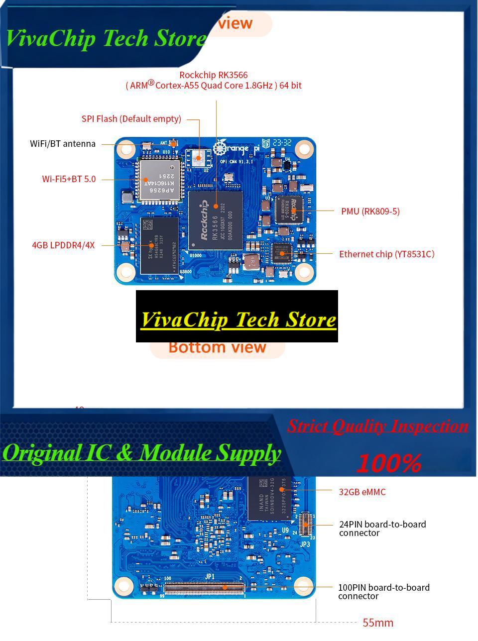 VivacpOrange Pi CM4 แรม 4GB หน - Compute Module 4 32Gb Wifi บทวิจารณ์และราคา